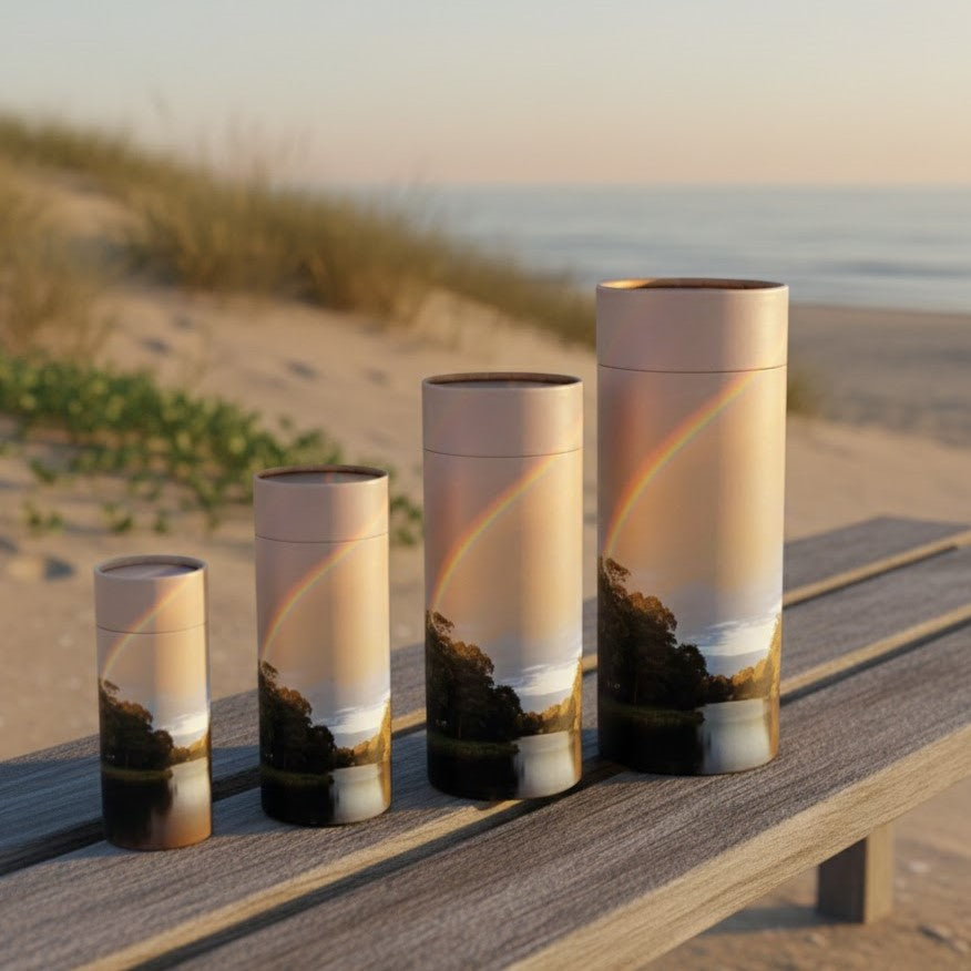 Rainbow Pond Scattering Tube Urn