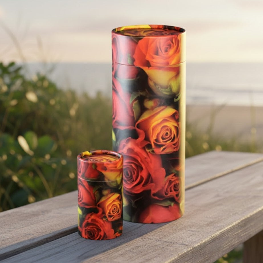 Rose Scattering Tube Urn