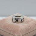 Round Butterfly Ash Bead | Memorial Jewellery