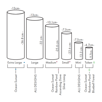 Rainbow Pond Scattering Tube Urn