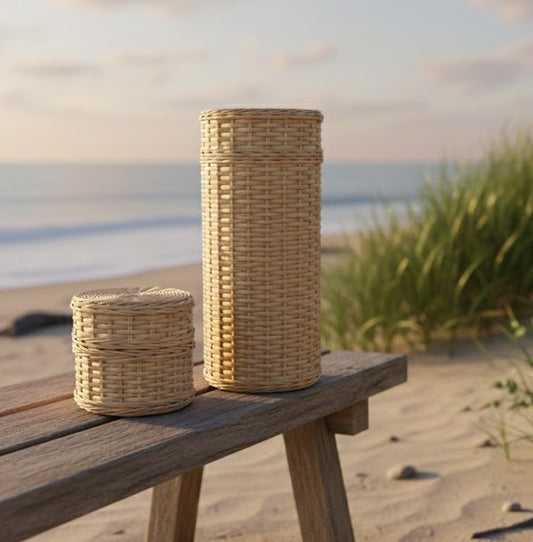 Seagrass Light Scattering Tube Urn