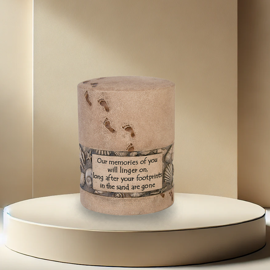 Seashells Stone Urn