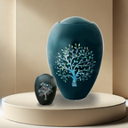 Shell Art Urns - Tree Of Life