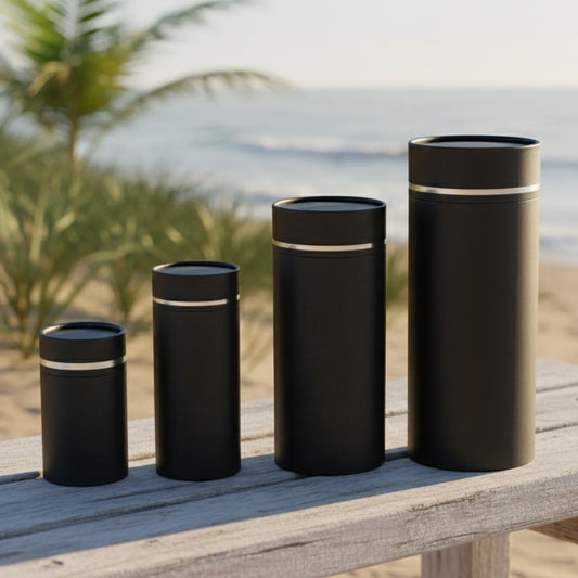 Silver Lining Scattering Tube Urn