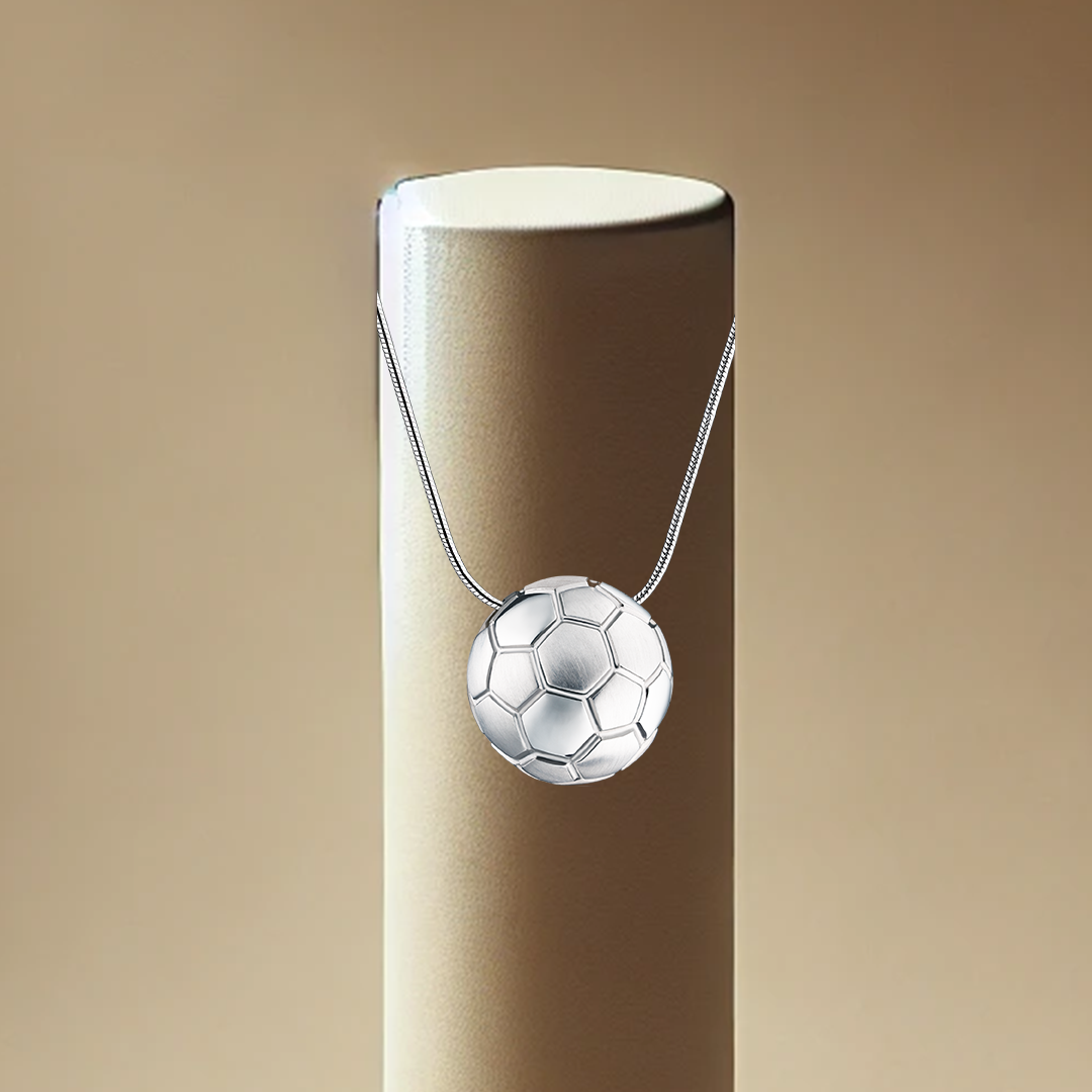 Soccer Ball Ash Pendant | Memorial Jewellery
