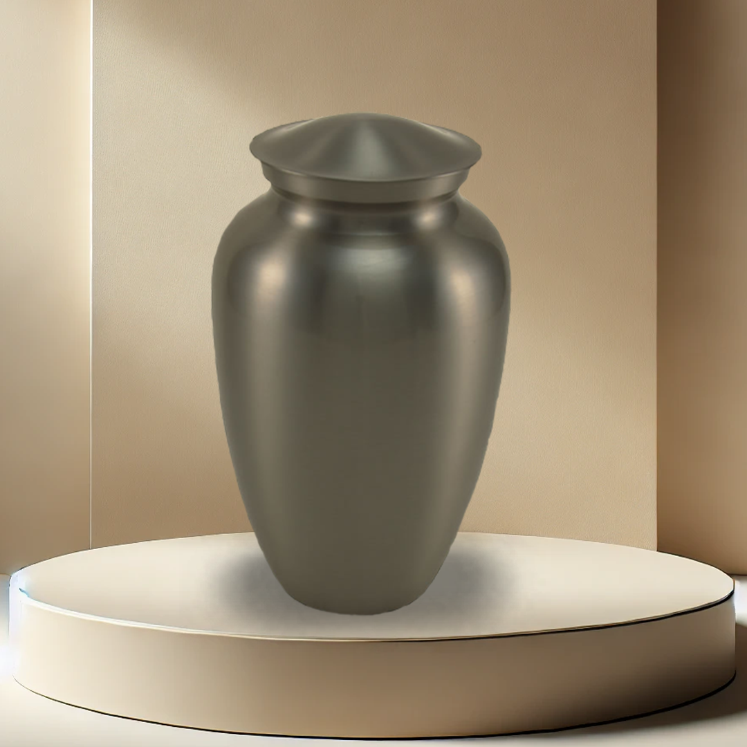 Stainless Gloss Urn - Pewter