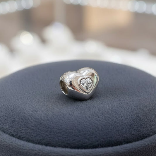 Treasure Heart To Heart Bead | Memorial Jewellery