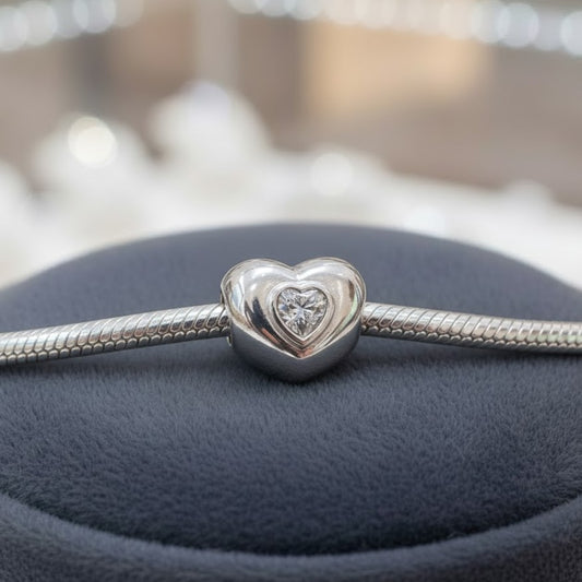 Treasure Heart To Heart Bead | Memorial Jewellery